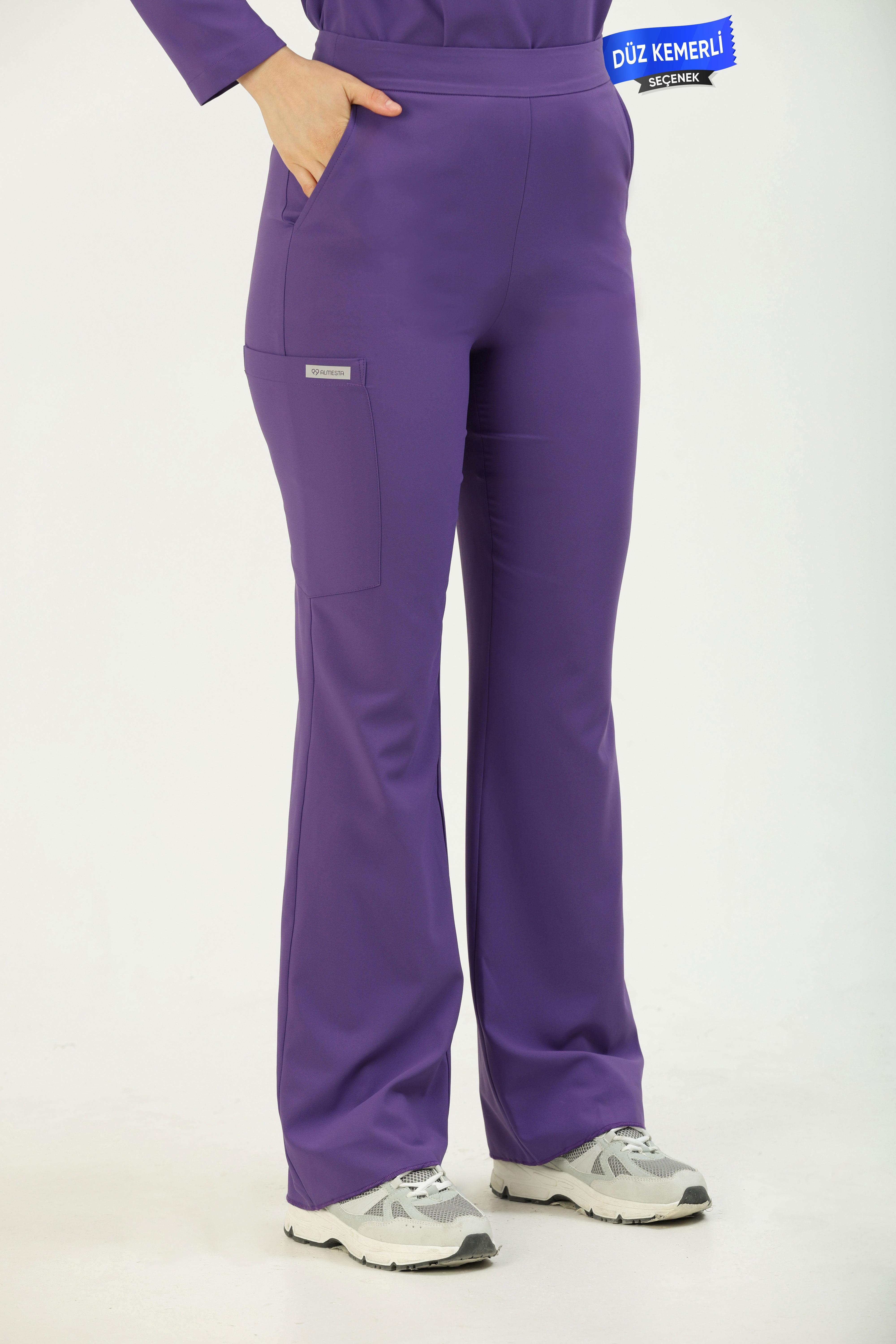 Premium AGNES Cerrahi Pantolon - Mor