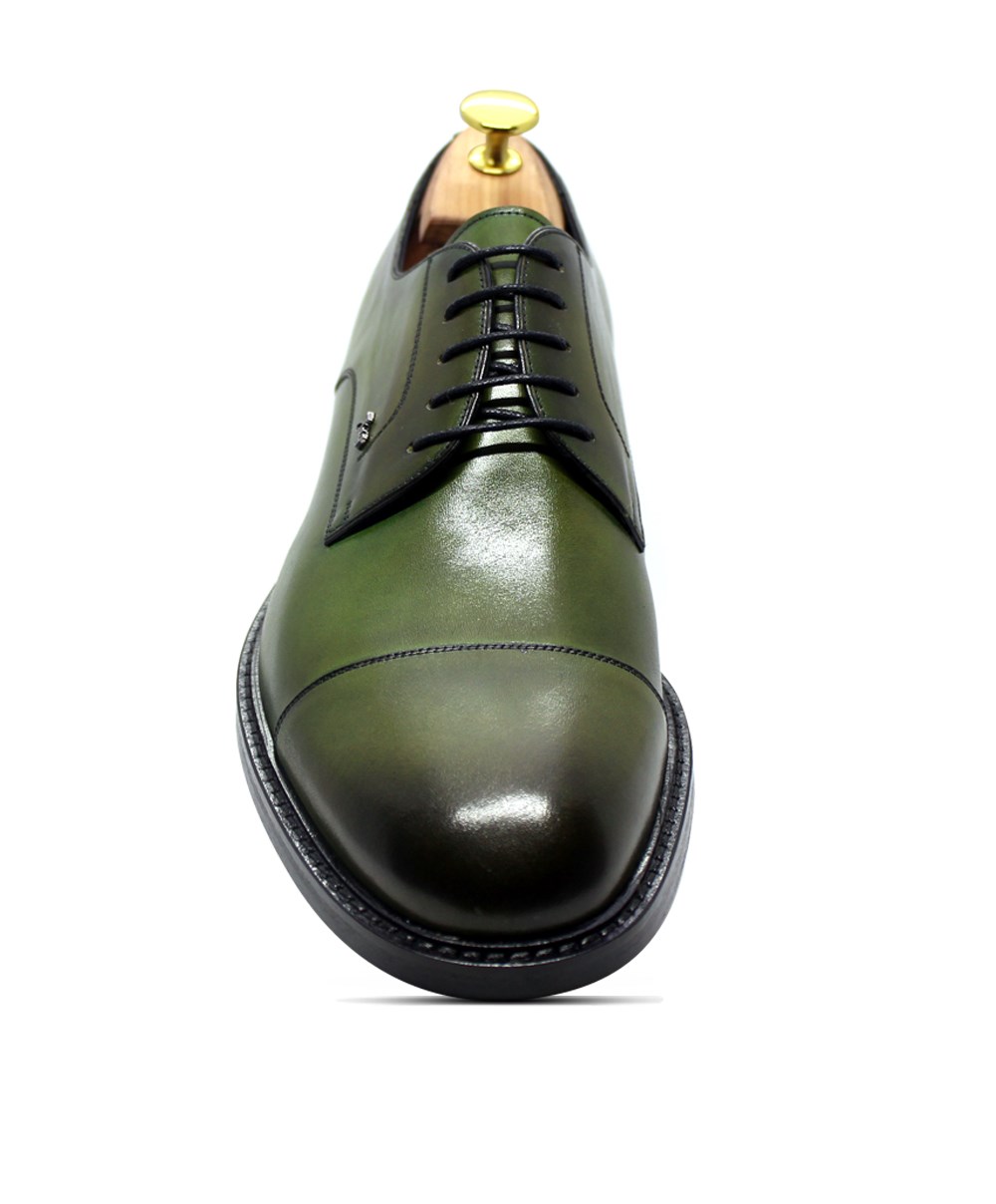 Hakiki Anitk Deri Klasik Yeşil Erkek Ayakkabı 33540