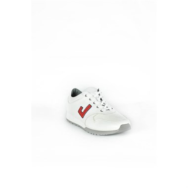 J Club El Yapımı Beyaz J Logolu Erkek Spor Ayakkabı 2570