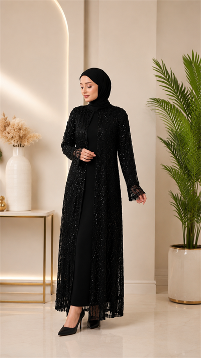 Duru Tesettür Abaya Elbise