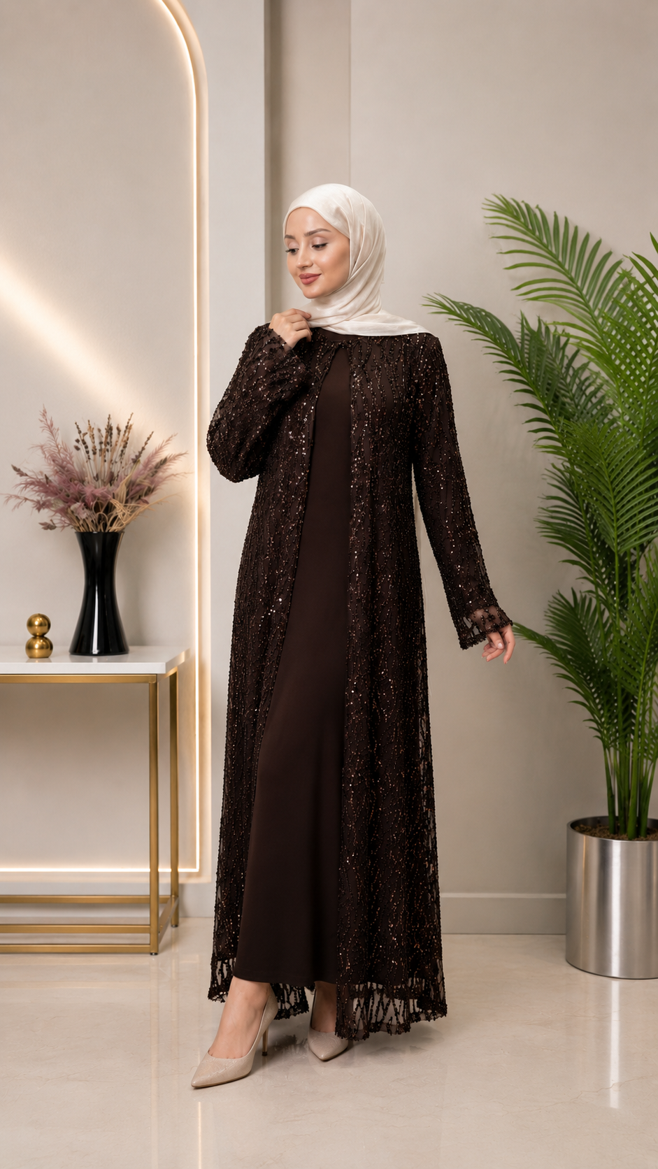 Duru Tesettür Abaya Elbise
