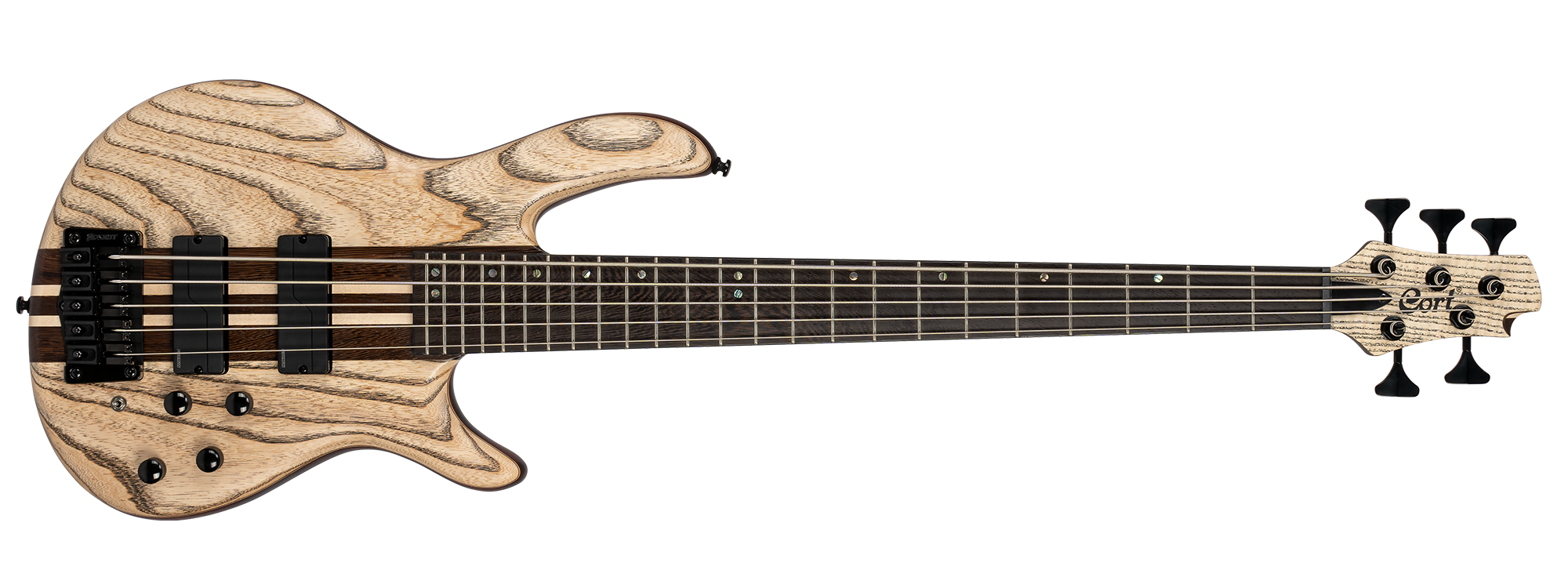 CORT A5 ULTRA ASH ENB BASS GİTAR , ÇANTALI, 5 TELLİ