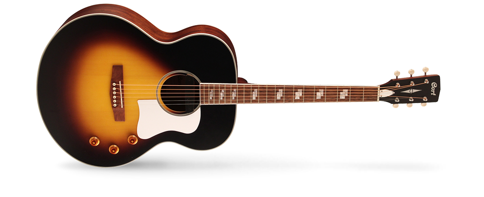 CORT CJ RETRO VSM ELEKTRO AKUSTİK GİTAR, ÇANTALI, VINTAGE SUNBURST MAT