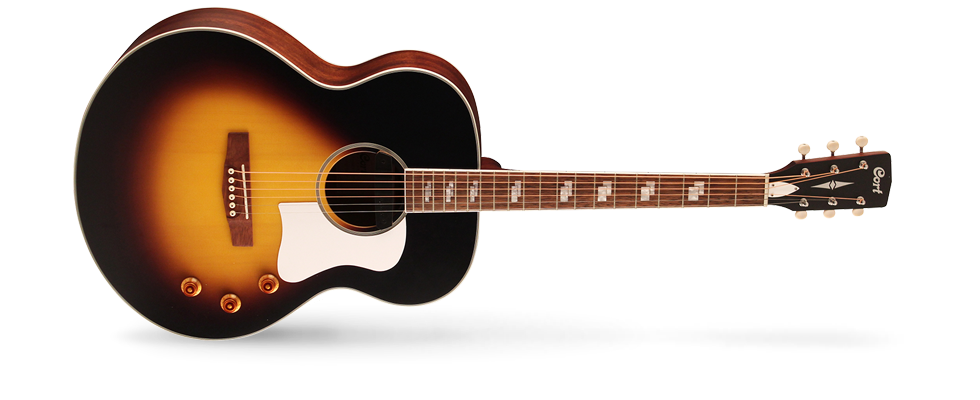 CORT CJ RETRO VSM ELEKTRO AKUSTİK GİTAR, ÇANTALI, VINTAGE SUNBURST MAT