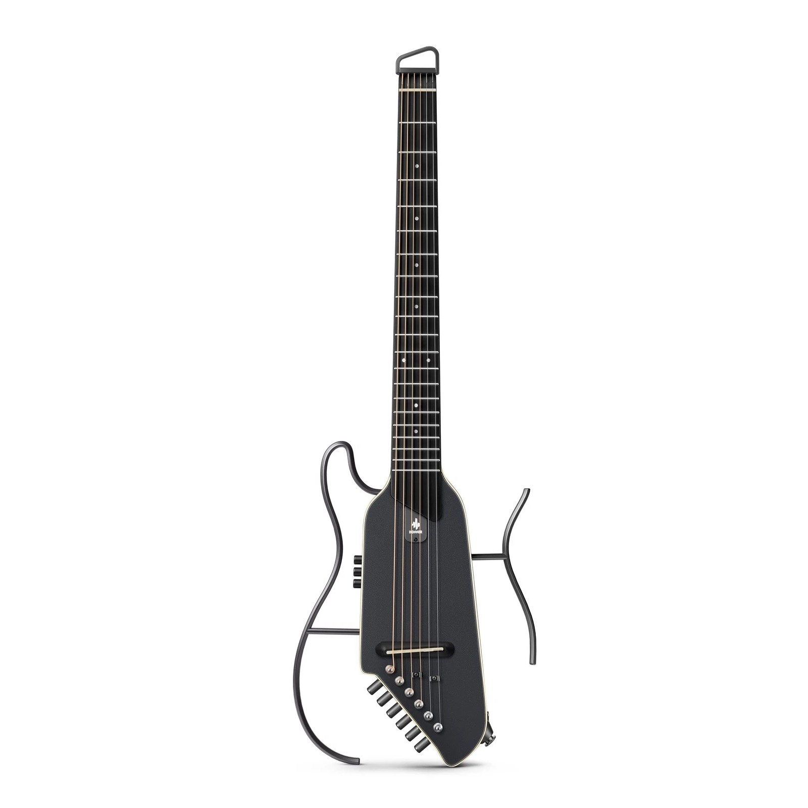 Donner HUSH I EVO2 Travel Gitar (Siyah)