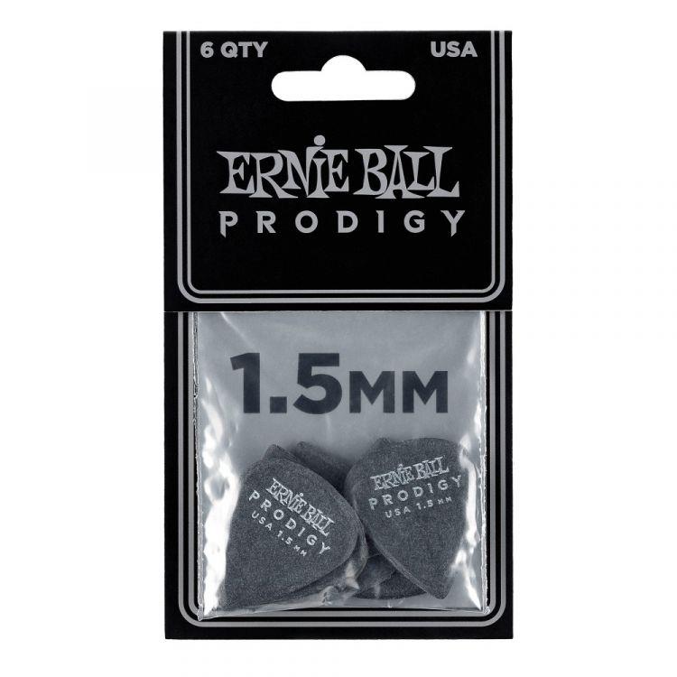 ERNIE BALL P09199 Prodigy Siyah Delrin 1.5 mm 1S 6lı Paket Pena