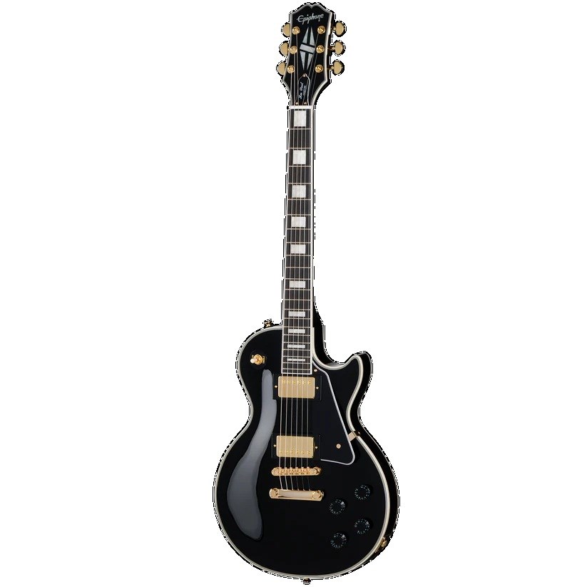 Epiphone EIGLPCEBGH1 Les Paul Custom Elektro Gitar (Ebony)