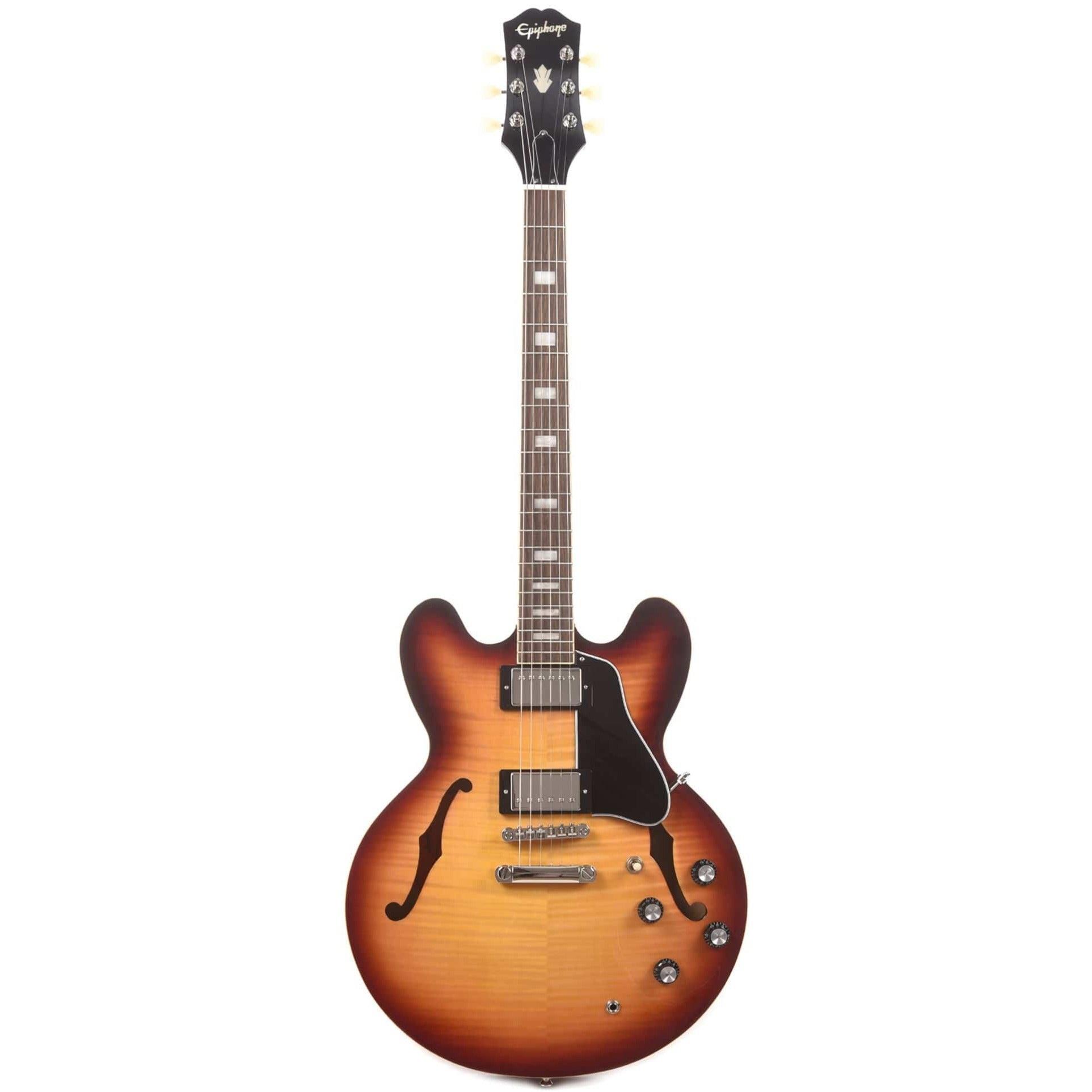 Epiphone ES-335 Figured Semi-hollowbody Elektro Gitar (Raspberry Tea Burst)