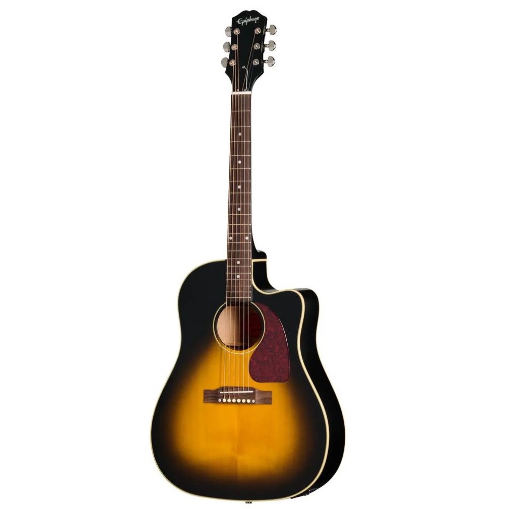 Epiphone J-45 Standard EC Elektro Akustik Gitar (Vintage Sunburst)