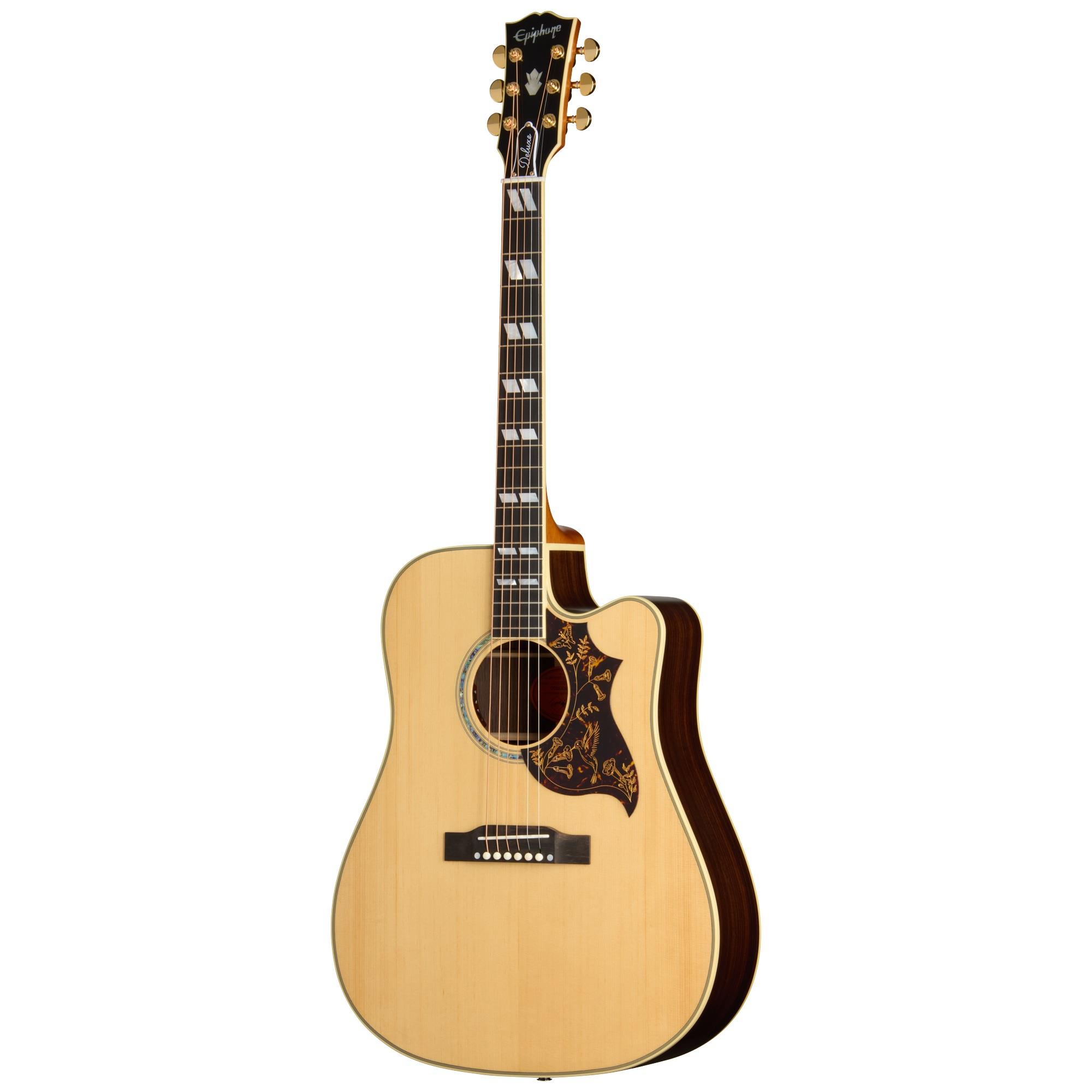 Epiphone Hummingbird Deluxe EC Elektro Akustik Gitar (Natural)