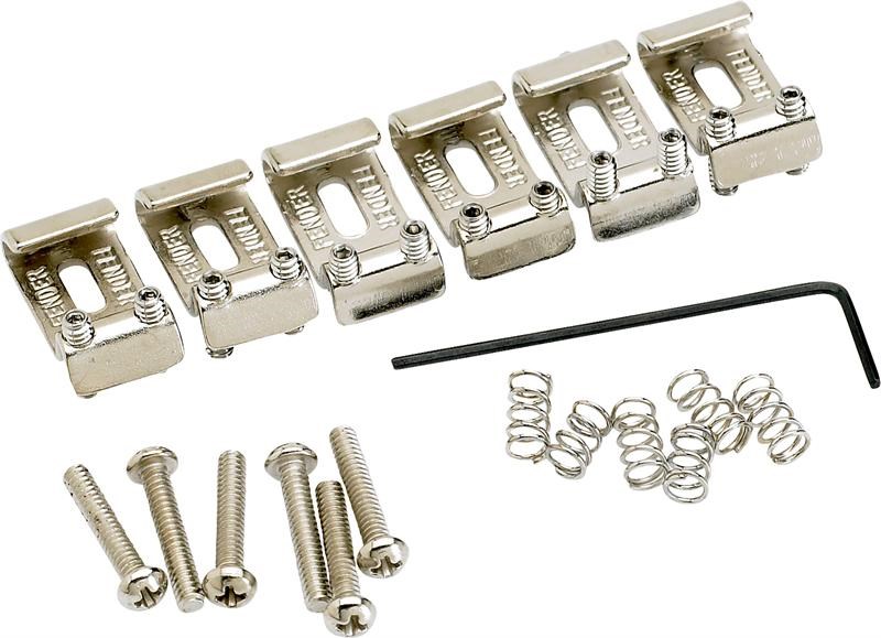 Fender American Vintage Stratocaster Bridge Saddles 6 Nickel Köprü Yedek Parça