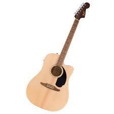 Fender California Debut Redondo CE Dreadnought Ceviz Klavye Naturel Elektro Akustik Gitar