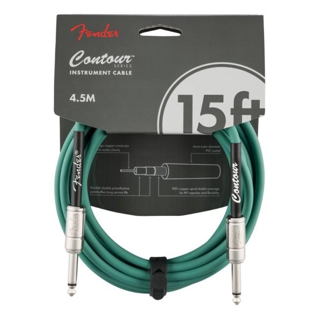 Fender Contour Serisi 4,5m Sherwood Green Enstrüman Kablosu