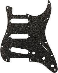 Fender Hybrid Glass Glitter Stratocaster Dark Gray Sparkle Pickguard