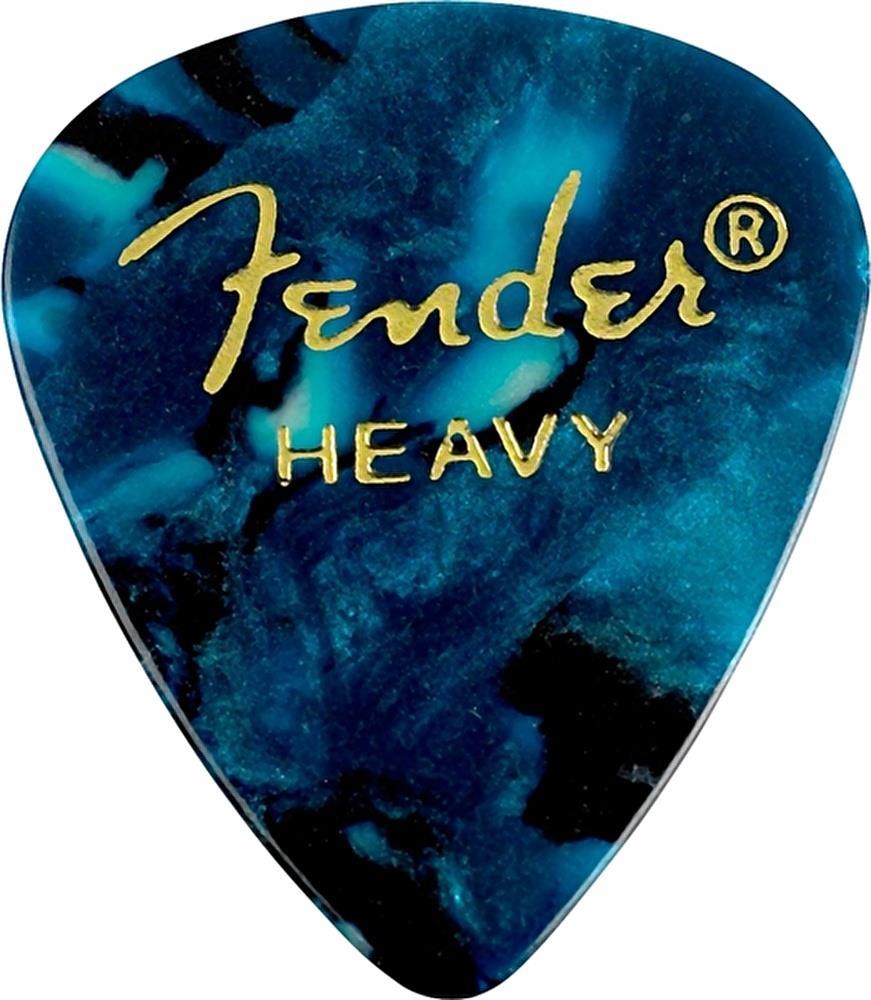 Fender Premium Celluloid 351 Shape Heavy Ocean Turquoise 12-Adet Pena