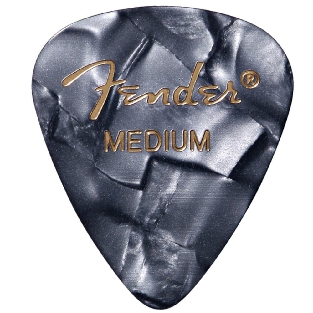 Fender Premium Celluloid 351 Shape Medium Black Moto 12-Adet Pena