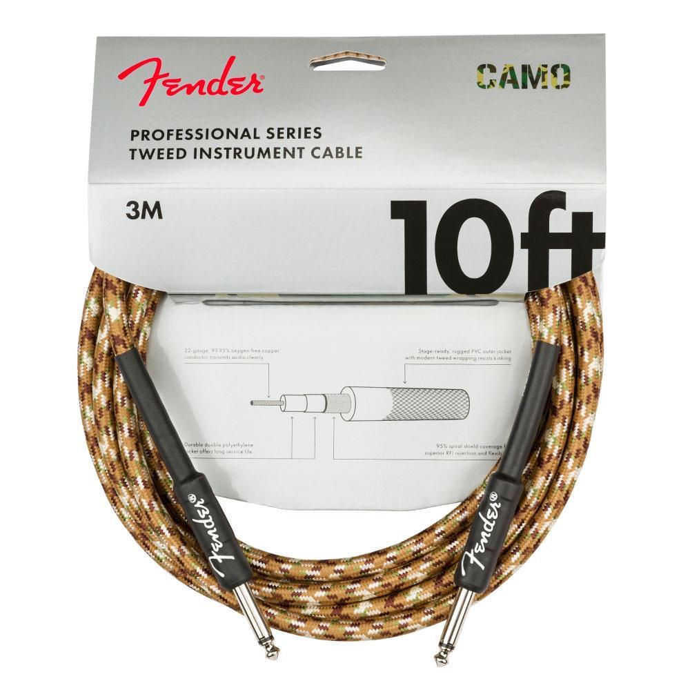 Fender Professional Düz/Düz Uçlu 3m Desert Camo Enstrüman Kablosu