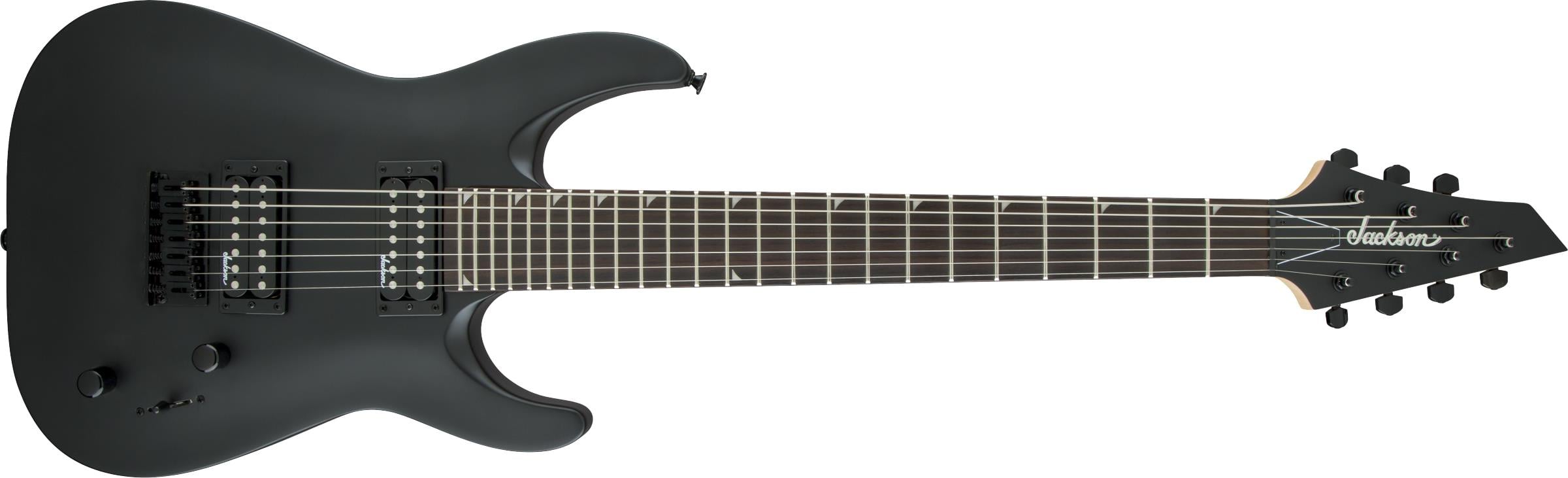 Jackson JS Dinky Arch Top JS22-7 DKA HT Amaranth Klavye Satin Black 7 Telli Elektro Gitar