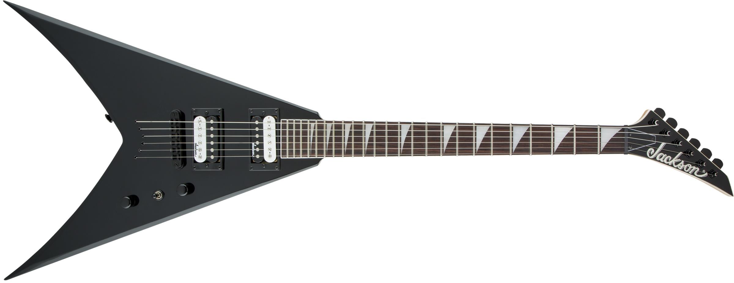 Jackson JS King V JS32T Amaranth Klavye Gloss Black Elektro Gitar