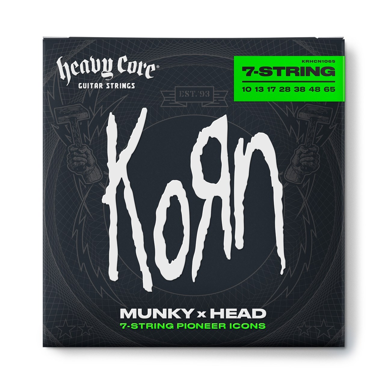 Jim Dunlop KRHCN1065-7 Korn Heavy Core Takım Elektro Gitar Teli (10/65 - 7/s)