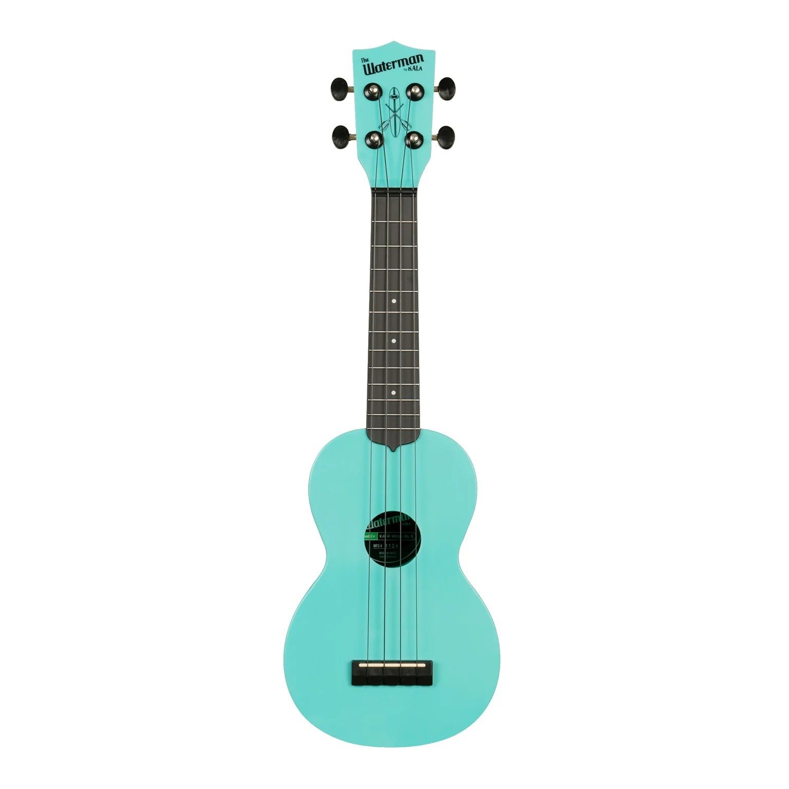 Kala Waterman Recycled Soprano Ukulele (Aqua Mist - Glow In The Dark)