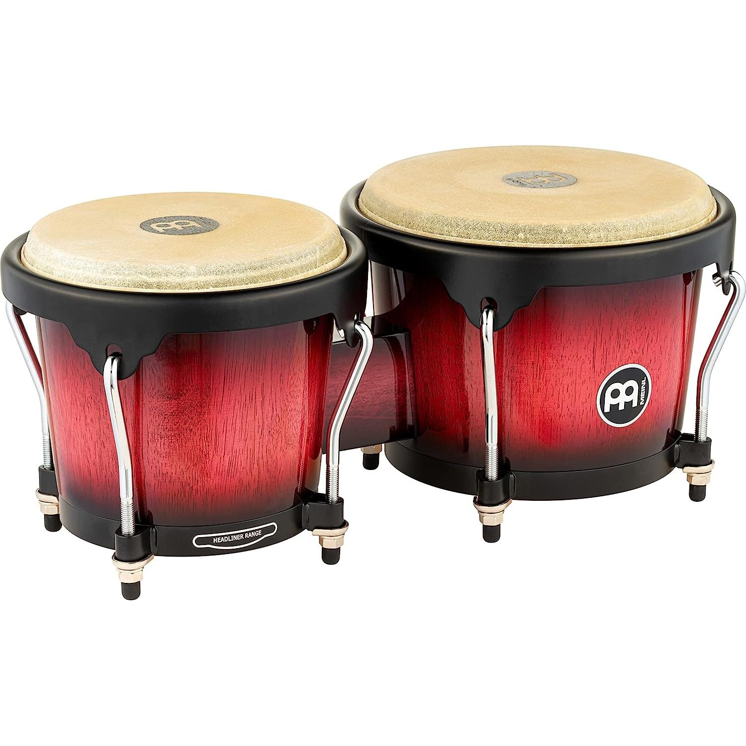 Meinl HB100WRB 6.75''/ 8'' Bongo Set (Wine Red Burst)