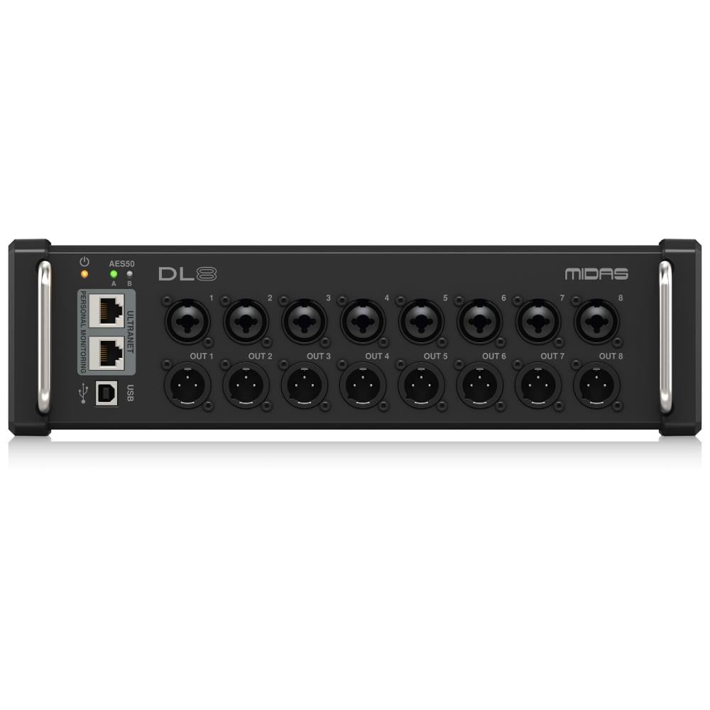Midas DL8 PoE-Aktif 8 Giriş, 8 Çıkış Stage Box