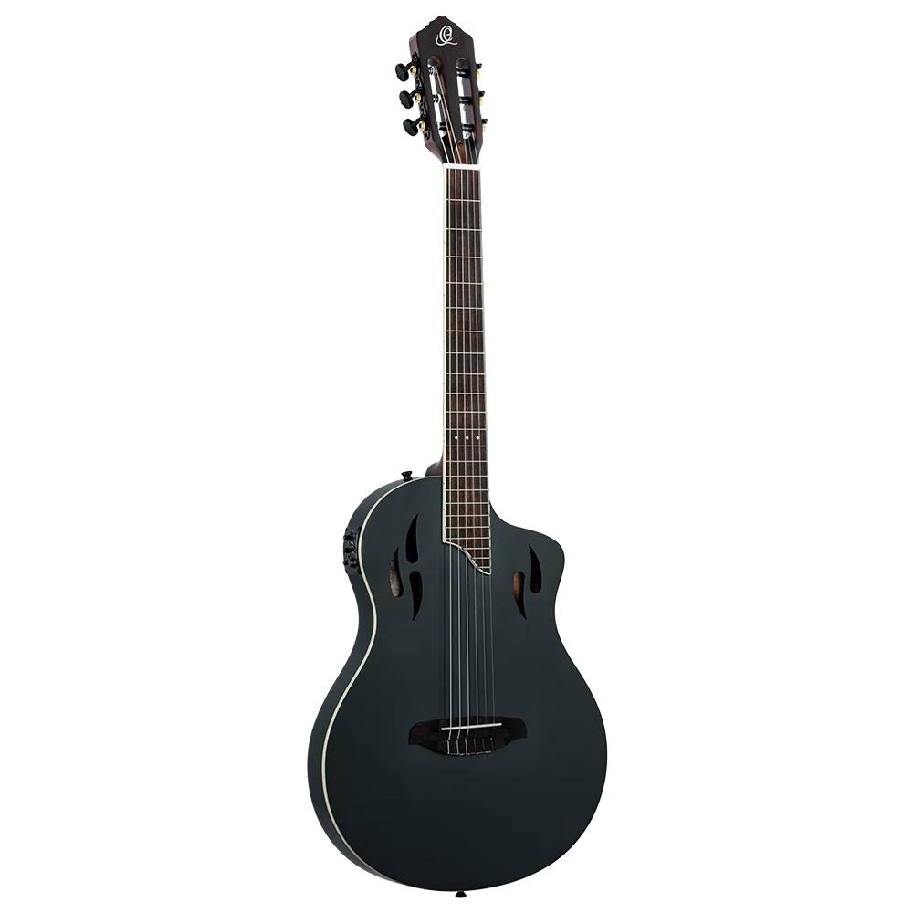 Ortega TourPlayer RTPSTD-SBK Elektro Klasik Gitar (Siyah)