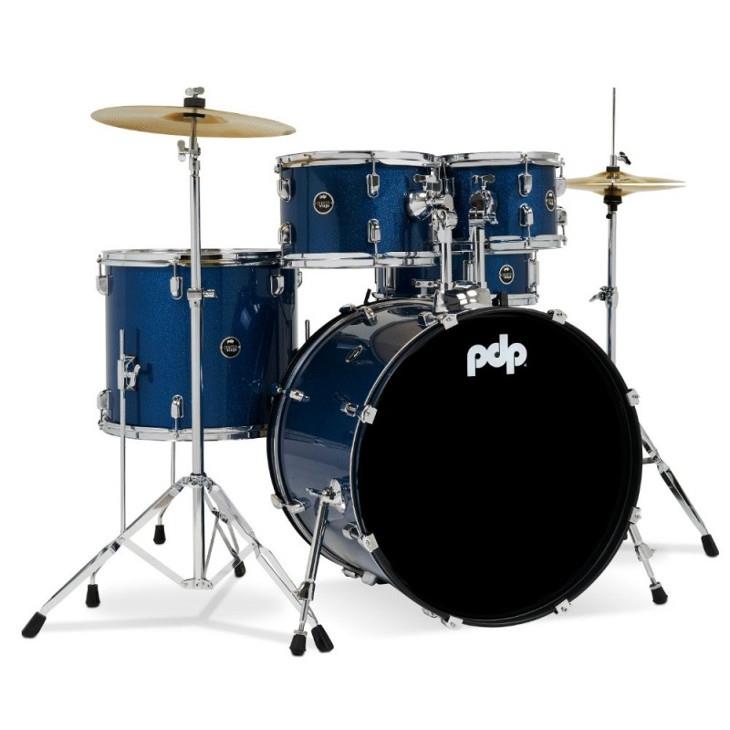 PDP Drums Centerstage 22'' 5-Parça Akustik Davul Seti (Royal Blue Sparkle)