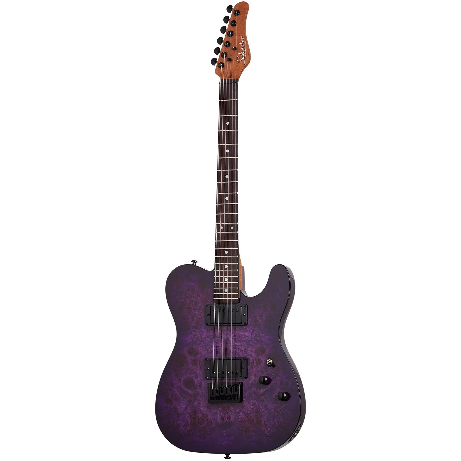 Schecter PT Standard Elektro Gitar (Purple Burst Burl)