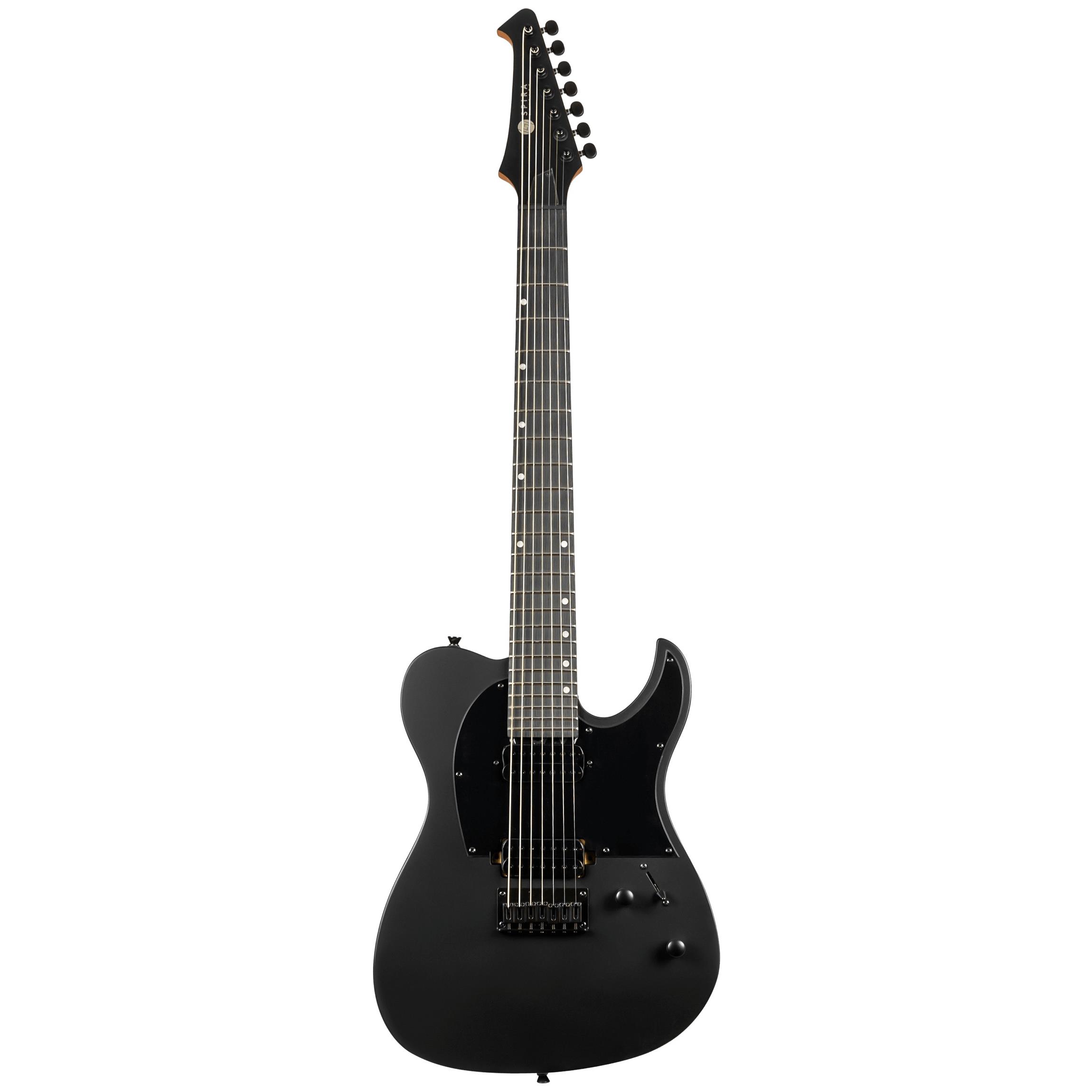 Spira T-407 MBK 7 Telli Elektro Gitar (Mat Siyah)