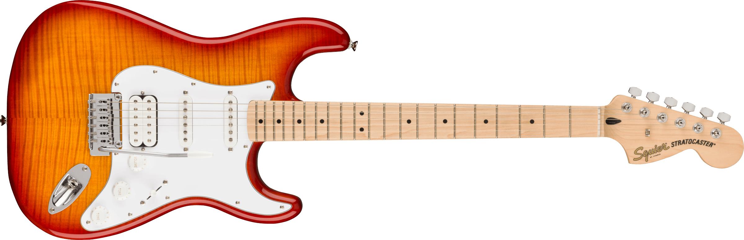 Squier Affinity Stratocaster FMT HSS Akçaağaç Klavye Sienna Sunburst Elektro Gitar