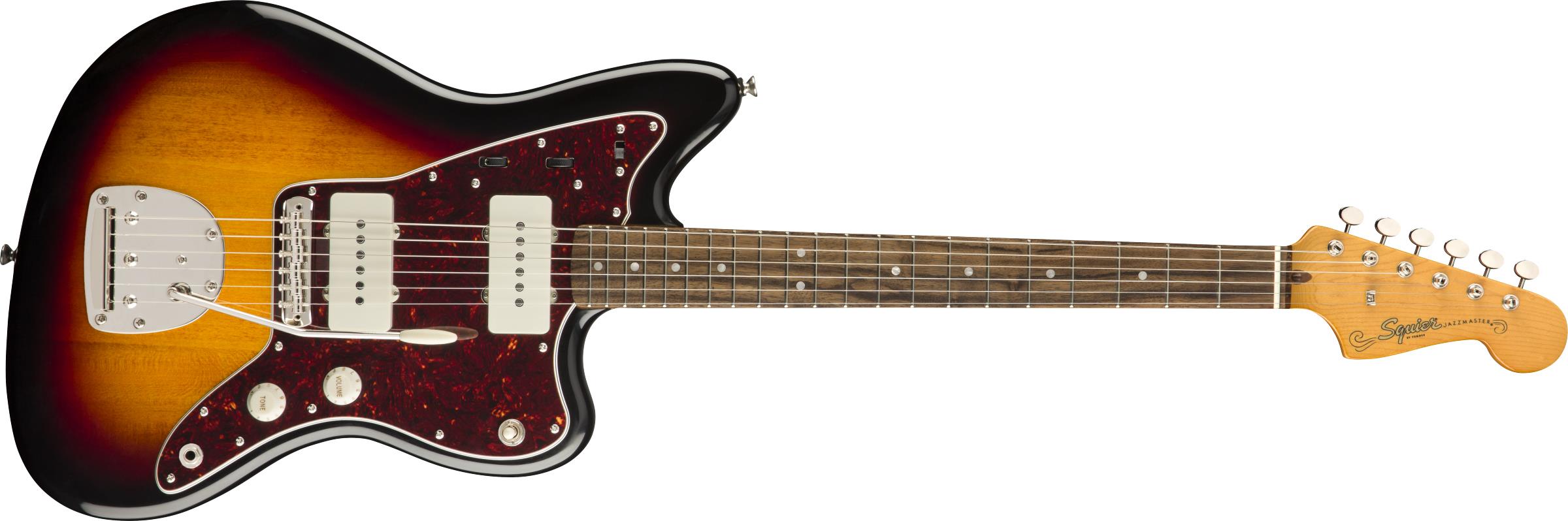 Squier Classic Vibe 60s Jazzmaster Laurel Klavye 3-Color Sunburst Elektro Gitar