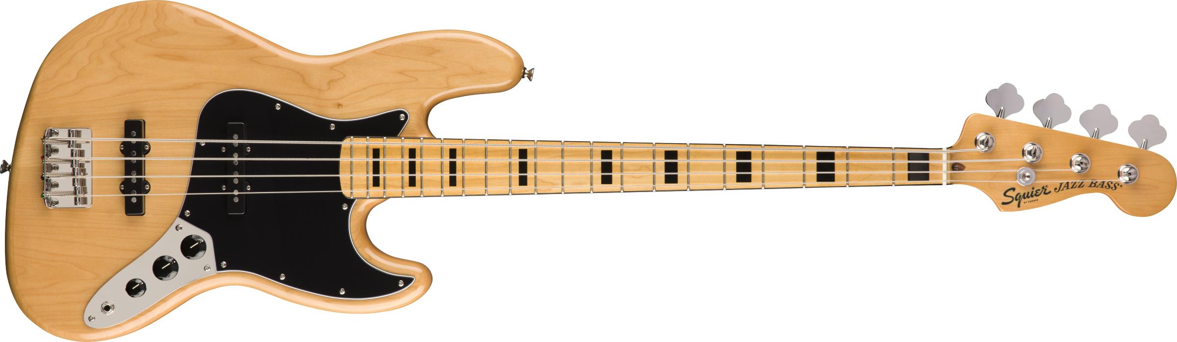 Squier Classic Vibe 70s Jazz Bass Akçaağaç Klavye Natural Bas Gitar