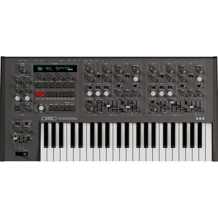 UDO Audio DMNO Black 8 Voice Hybrid Synthesizer Hibrit Analog Synthesizer