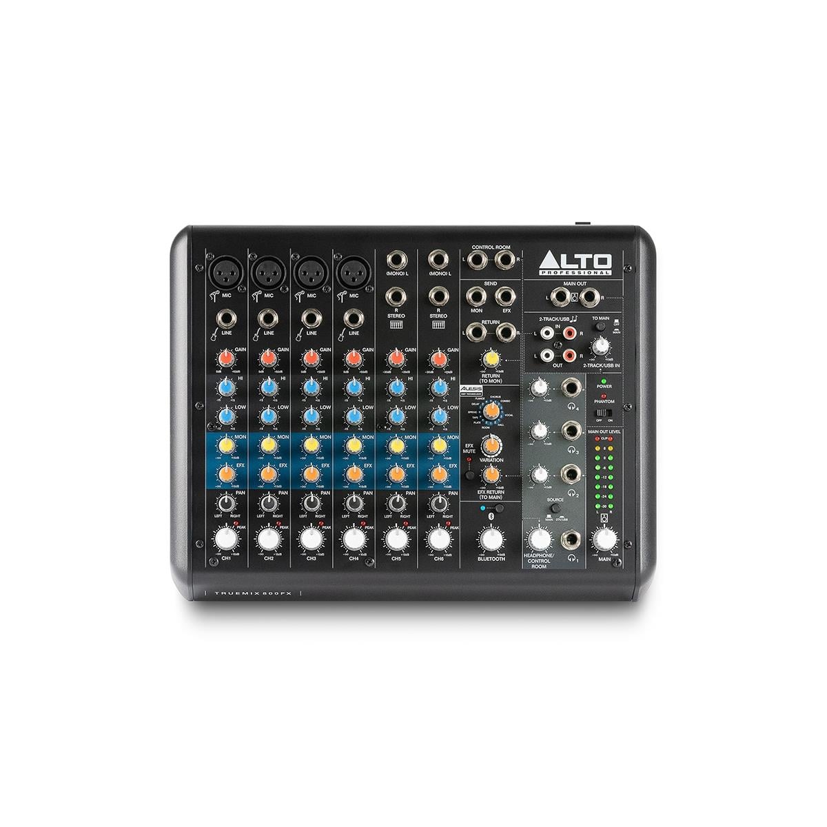 Alto Professional TRUEMIX800FX 8 Kanal Bluetooth, Dahili Efekt ve USB Bağlantılı Mikser
