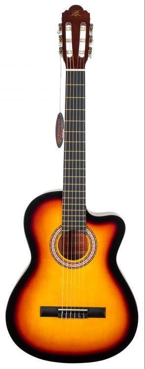 BARCELONA LC 3900 CSB / Cutaway Klasik Gitar - Sunburst Renk