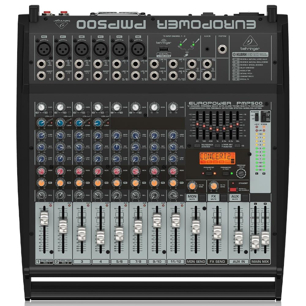 BEHRINGER PMP500 Europower 500 Watt 12 Kanal Power Mixer