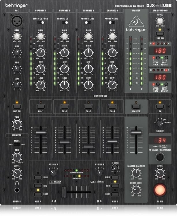 BEHRINGER Pro Mixer DJX900USB 5 Kanallı USB Dj Mikser