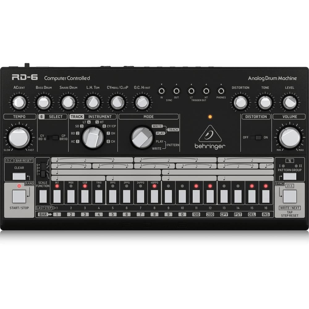 BEHRINGER RD-6-BK RHYTHM DESIGNER Analog Davul Makinesi (Siyah)