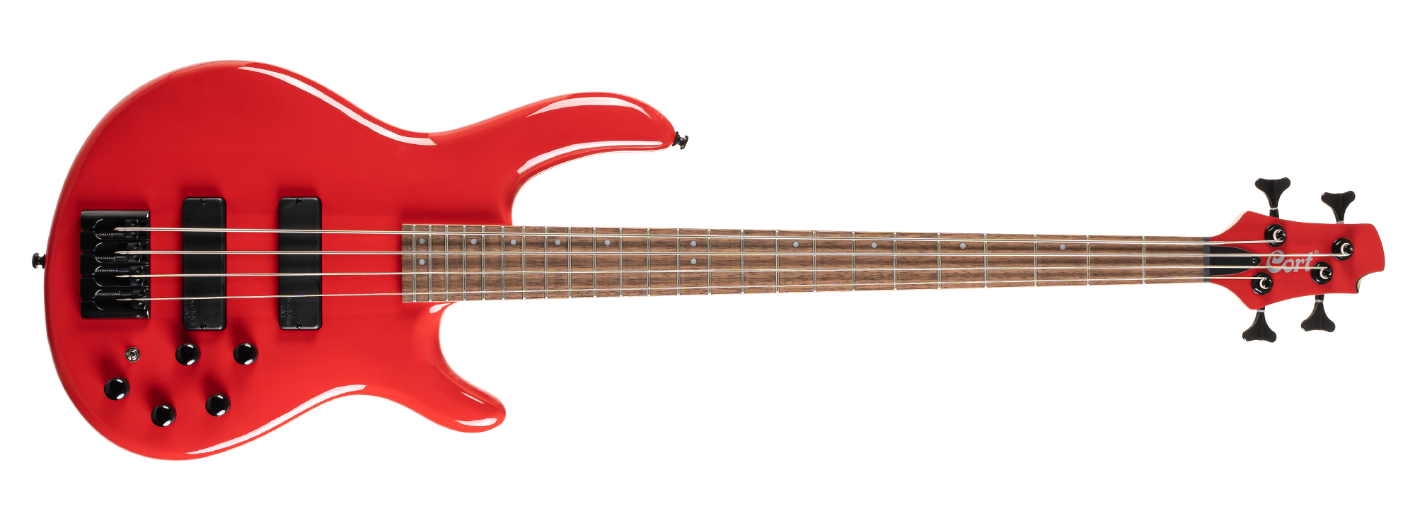 CORT C4 DELUXE CRD BASS GİTAR, 4 TELLİ, ŞEKER KIRMIZISI