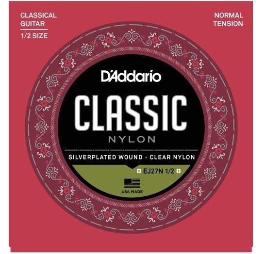 DADDARIO EJ27N 1/2 KLASİK GİTAR TEL SETİ, SILVERPLATED WOUND, NORMAL TENSION
