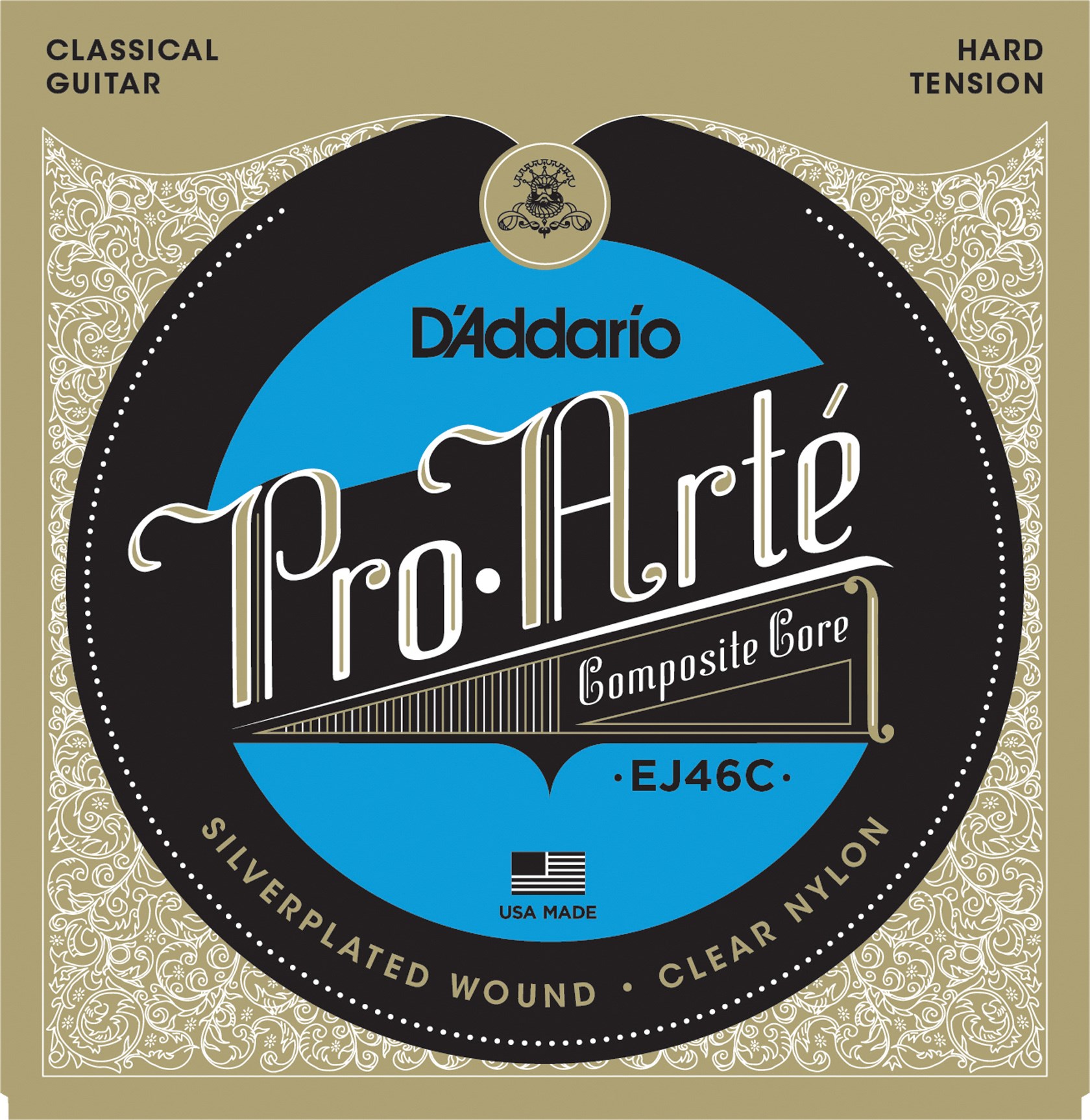 DADDARIO EJ46C PRO-ARTE KLASİK GİTAR TEL SETİ, COMPOSITE CORE, HARD TENSION