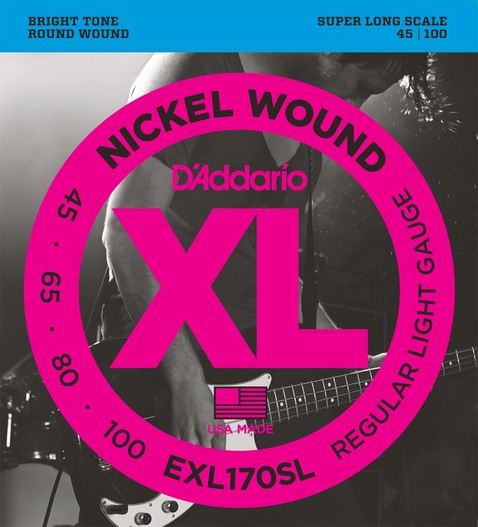 DADDARIO EXL170SL BASS GİTAR TEL SETİ , XL, 45-100, SUPER LONG