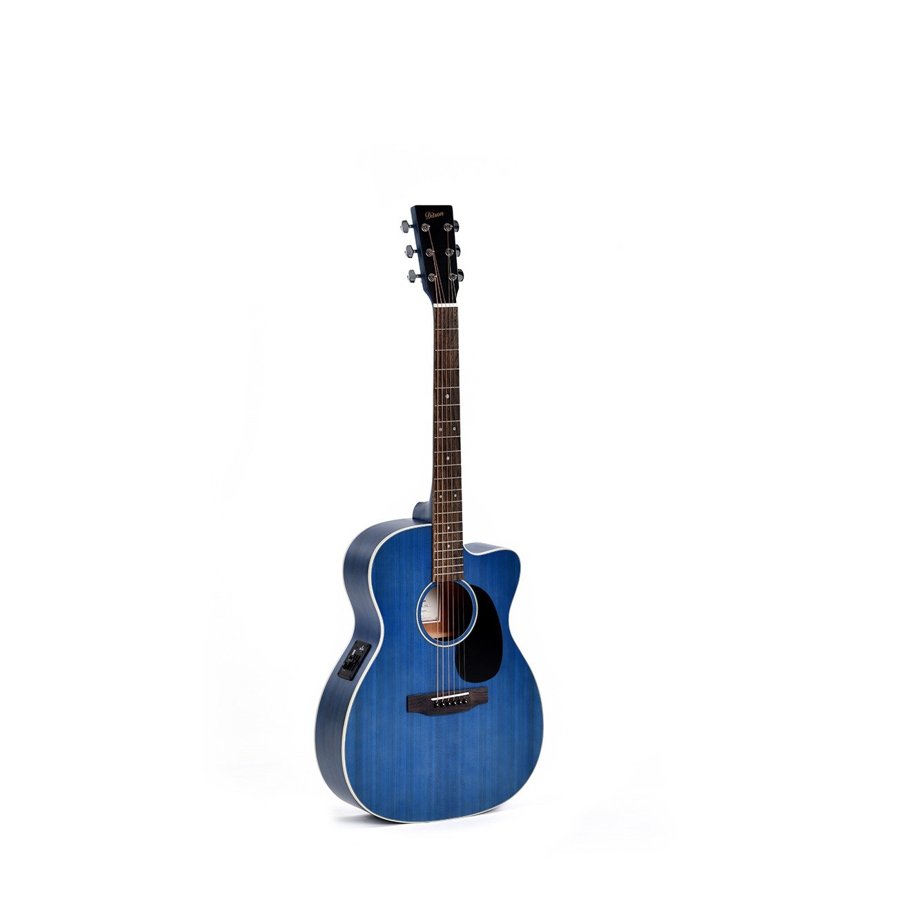 Ditson 000C-10E-TBL Elektro Akustik Gitar (Tranclucent Ultramarine Blue)