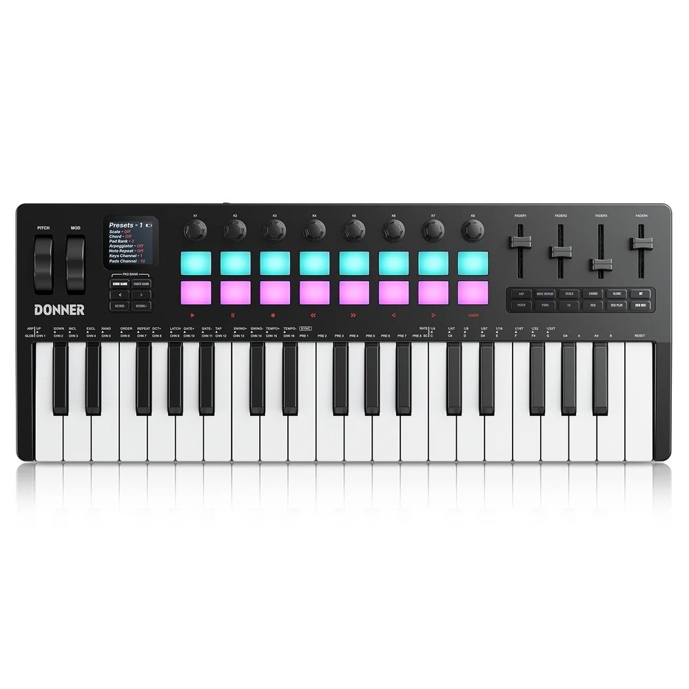 Donner Starrykey-37 Play MIDI Klavye Kontrolcüsü