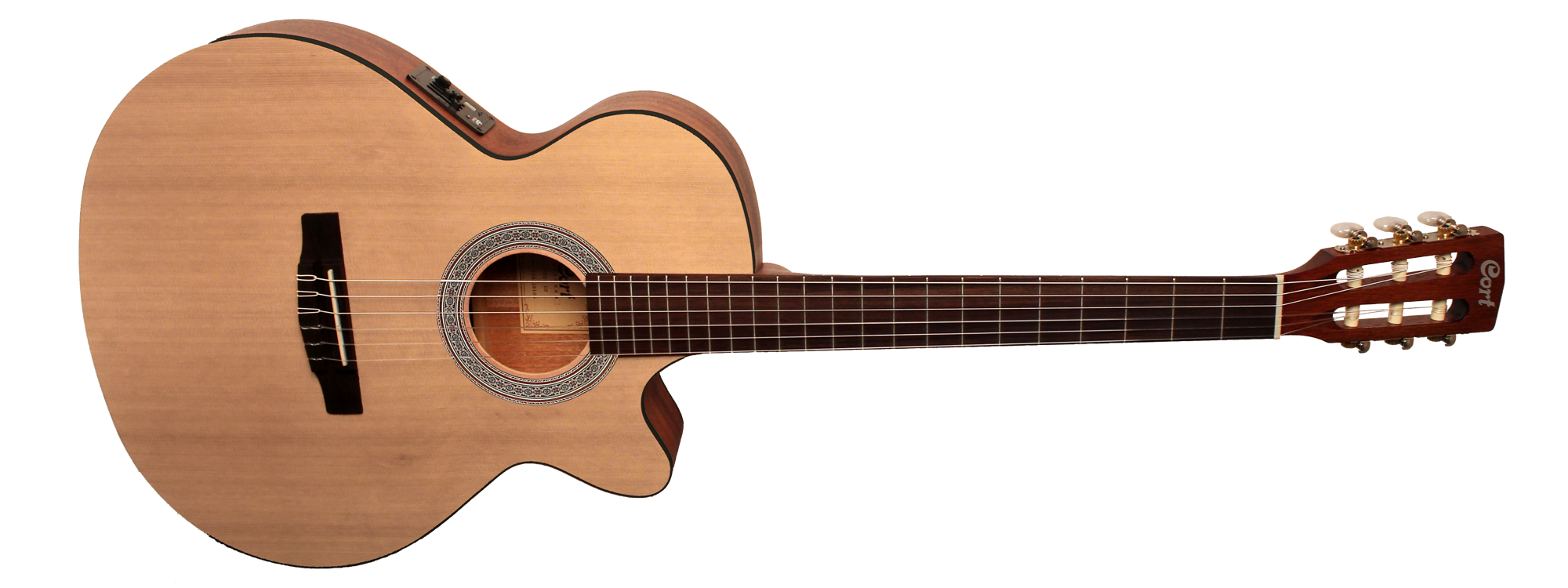 ELEKTRO KLASİK GİTAR, OPEN PORE, LADİN KAPAK, ARKA
