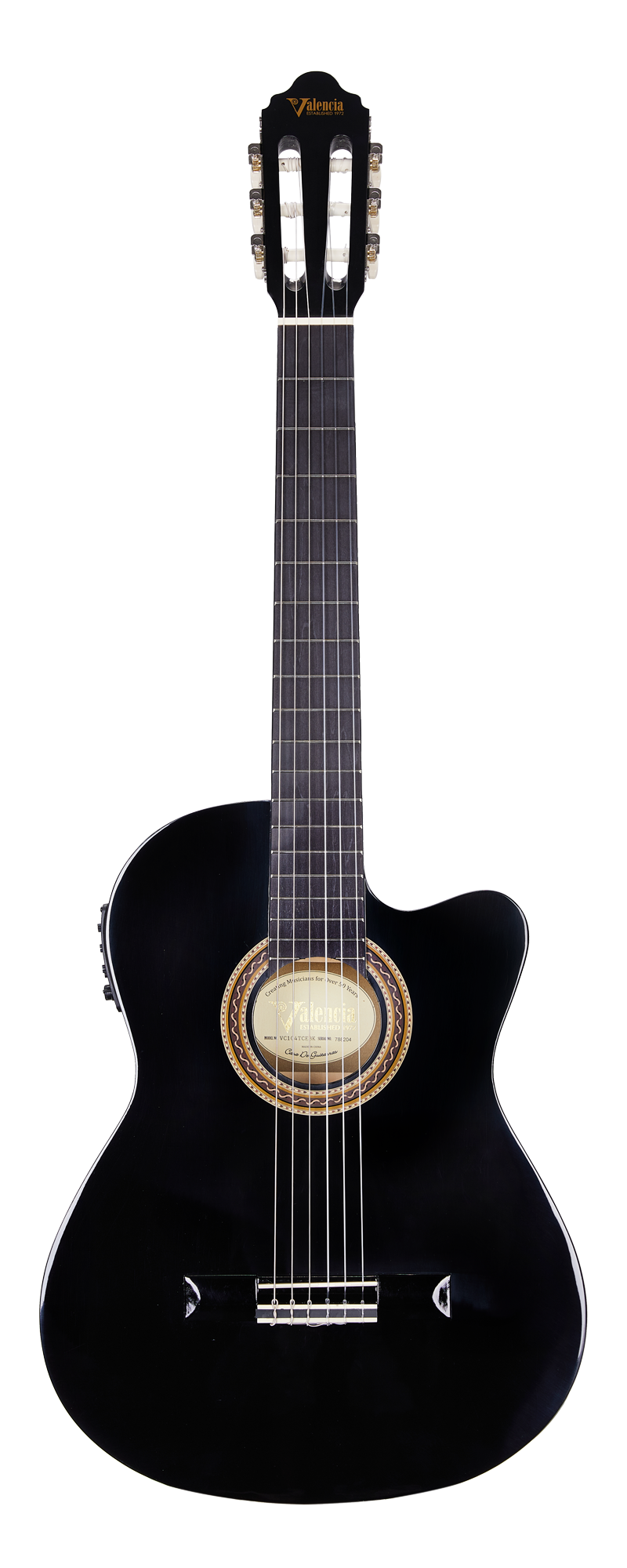 ELEKTRO KLASİK GİTAR SAP ÇELİKLİ 4/4 SİYAH