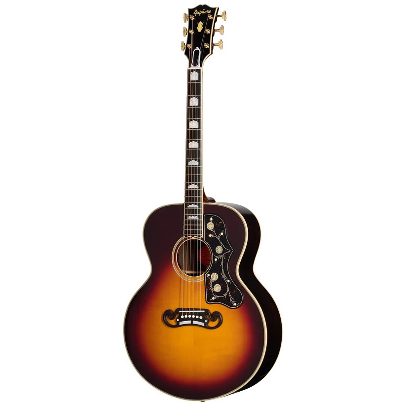 Epiphone IGC Pre-War SJ-200 Rosewood Reissue Elektro Akustik Gitar (Vintage Sunburst)