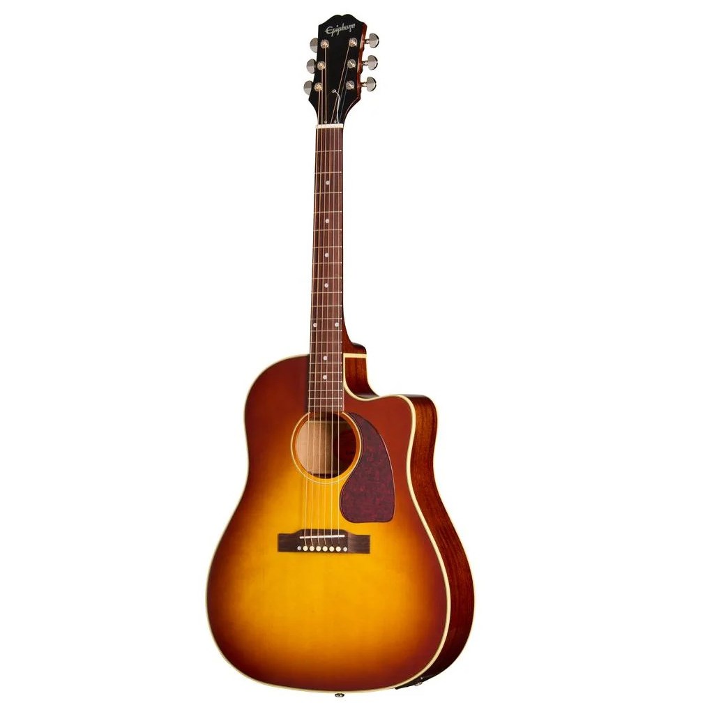 Epiphone J-45 Standard EC Elektro Akustik Gitar (Honey Burst)